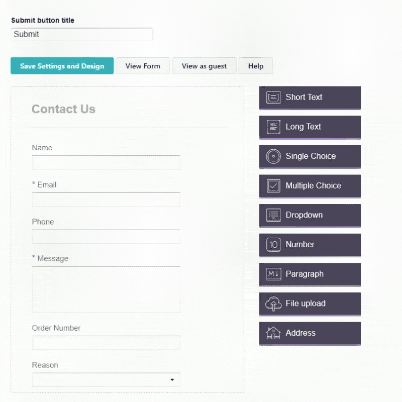 Form Builder Demo